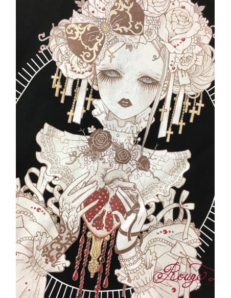 Sudadera 私が愛したザクロ Pomegranate Rouge Ligne - Yoh's Monochrome World