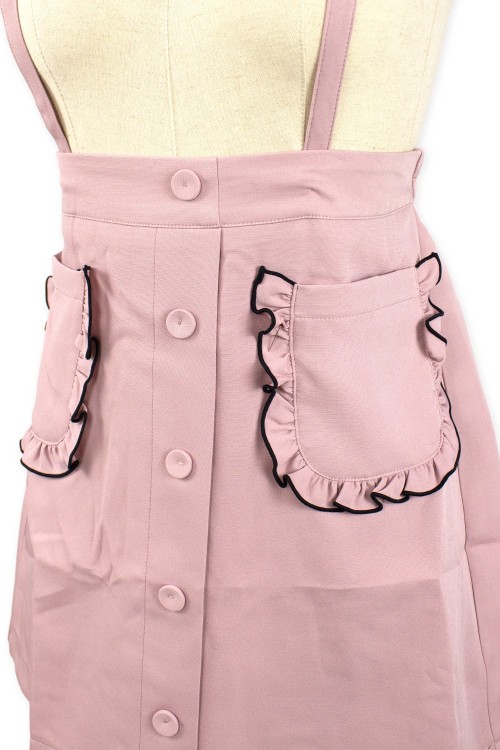 [Second hand] Jirai Suspender Skirt in Mauve - Mar*s
