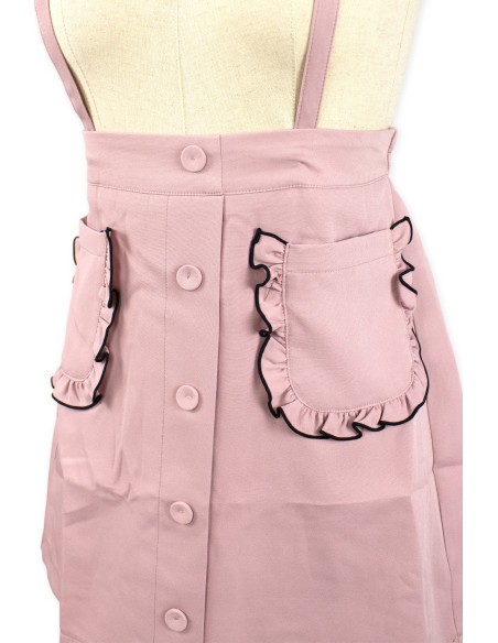 [Second hand] Jirai Suspender Skirt in Mauve - Mar*s