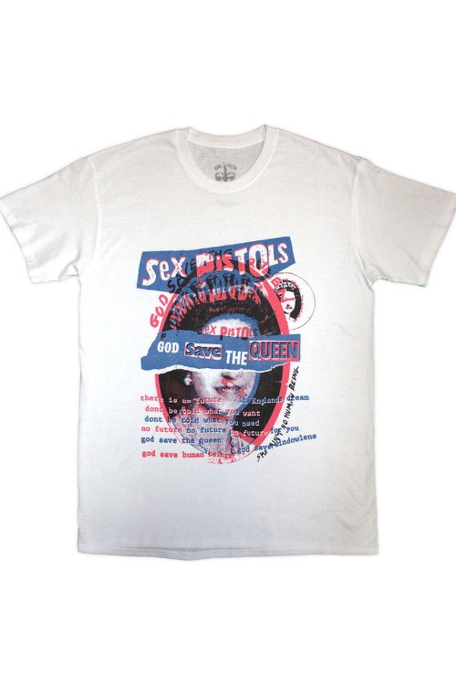 THE SEX PISTOLS: God Save the Queen T-shirt in White - Official