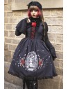 Yoh's Monochrome World x Madame Chocolat - JSK Dress Yasasii Yume Black x Red