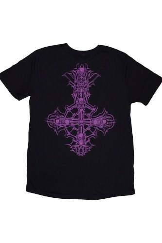 Camiseta GHOST: Purple Crucifix Logo - Official 2
