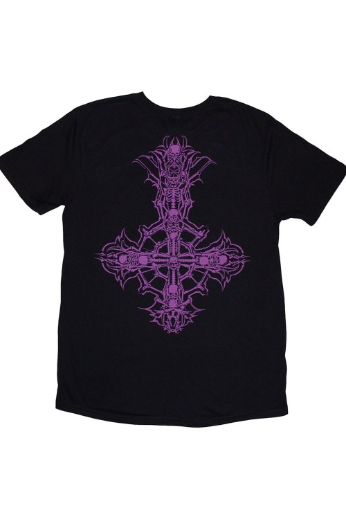 GHOST T-shirt: Purple Crucifix Logo - Official