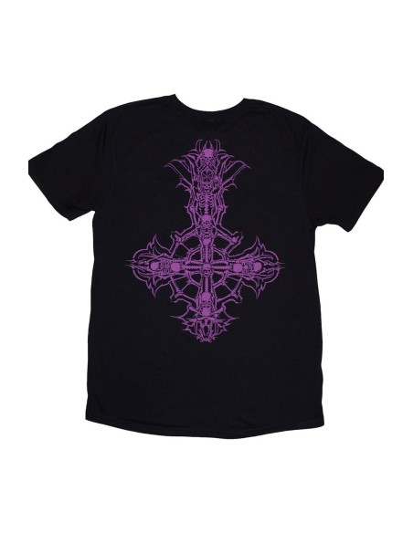 GHOST T-shirt: Purple Crucifix Logo - Official