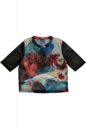 Camiseta SLIPKNOT: Crop Top de Gasa Logo & Face - Official