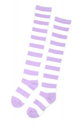 Striped Long Socks - Pastel...