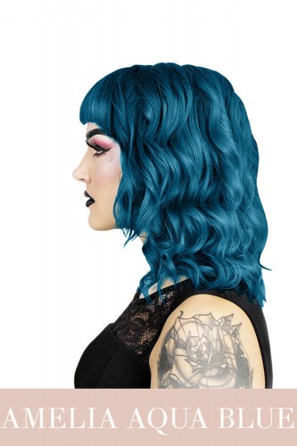 Herman's Amazing Hair Color - Amelia Aqua Blue 2