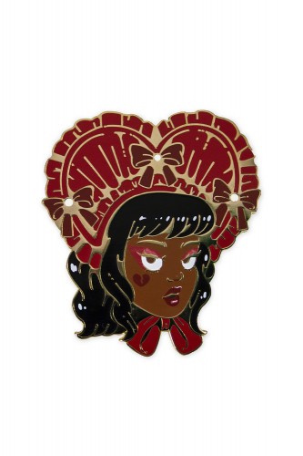 Empire Noir Enamel Pin ~ Lulu VanHoagland