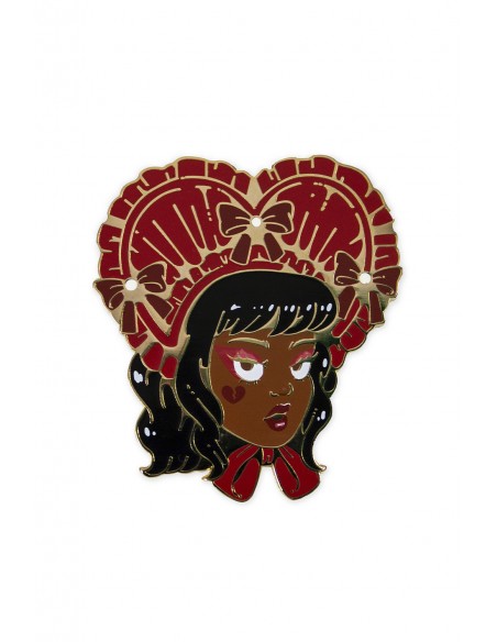 Empire Noir Enamel Pin ~ Lulu VanHoagland