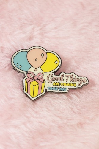 Pin Balloon Present Fluffy Crossing