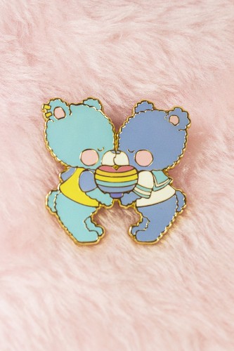 Teddy Lovers Enamel Pin