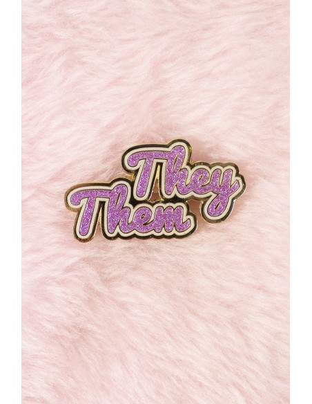 Pin They/Them - Lila