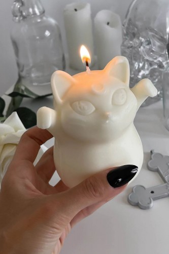 Ghost Kitty Candle - Killstar