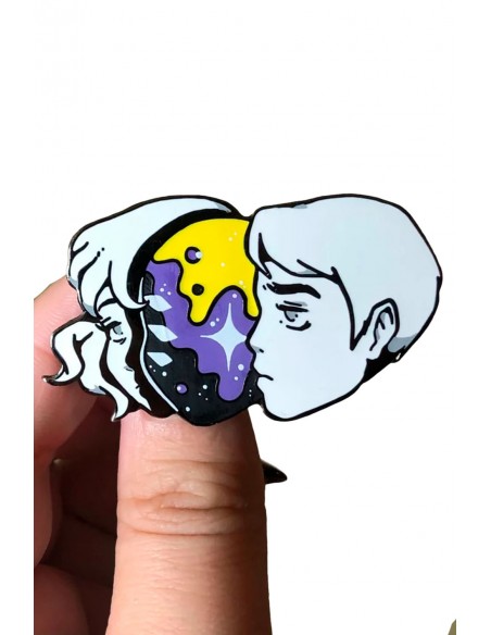 One Less Cage 3 (Non Binary) Enamel Pin ~ Lulu VanHoagland