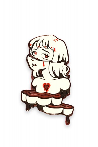 Cut to Pieces Enamel Pin ~ Lulu VanHoagland