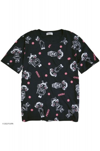 Peko-chan Pattern T-Shirt -...