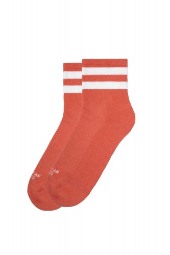 Ankle High Socks - Coral -...