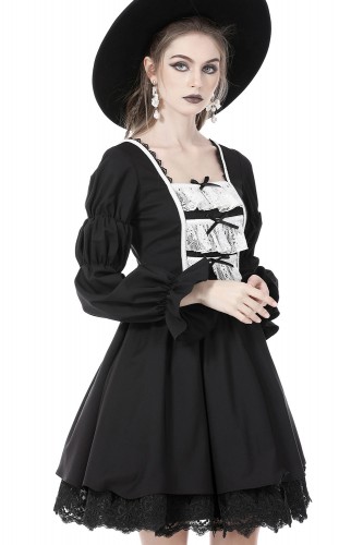 Vestido Gothic Lolita Puffy...