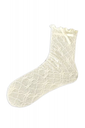 Soft Lace Socks with Ribbon...