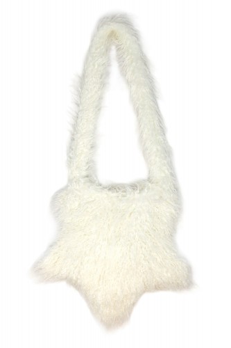Fur Star Tote Bag - White