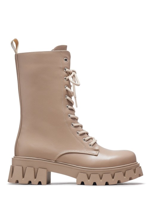 Botas con Cordones Siren Beige - Koi