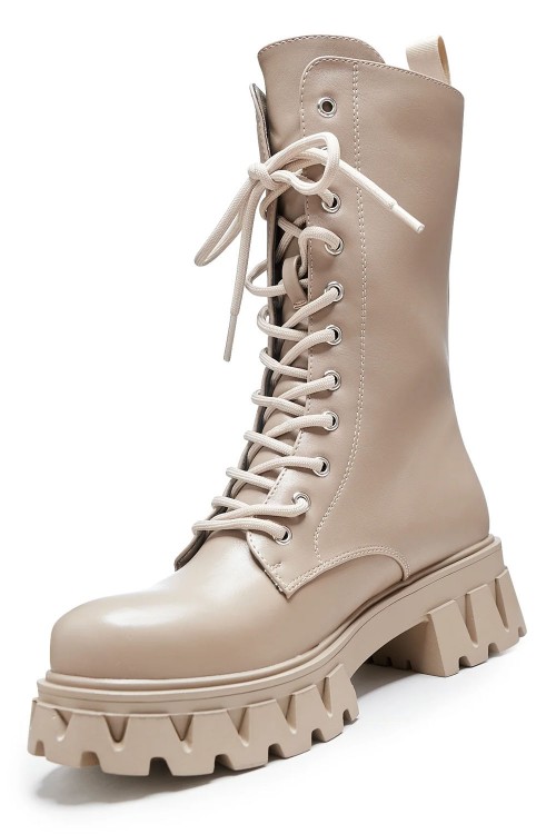 Botas con Cordones Siren Beige - Koi