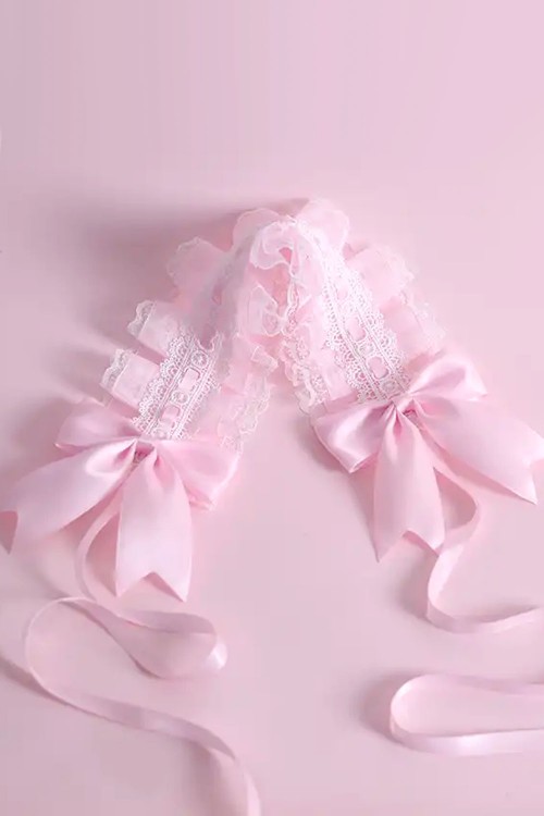Headdress Cofia Lolita - Rosa Pastel