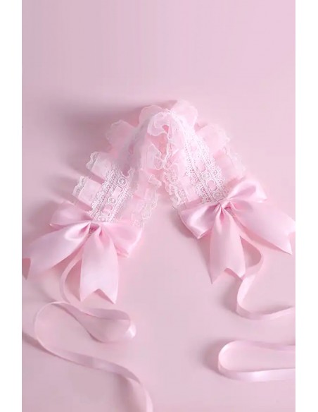Headdress Cofia Lolita - Rosa Pastel