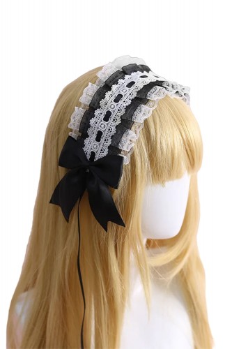 Lolita Headdress - Black x...