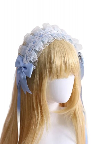 Lolita Headdress - Pastel blue