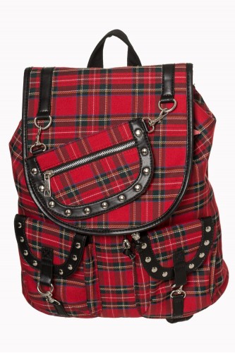 Yamy Red Tartan Backpack -...