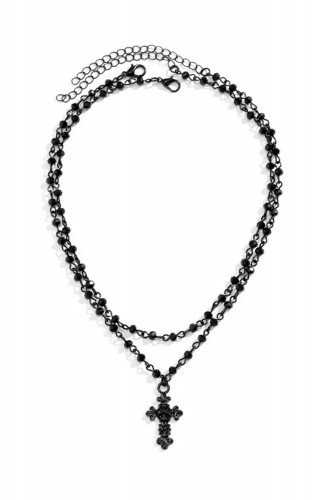 Cross Necklace Duble Layer...