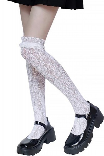 Lace Socks - White