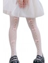 Bows Tights White x Pink