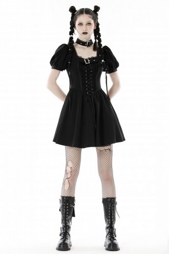 Buckle Corset Dress - Dark...