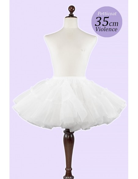 Petticoat Violence 35cm Blanco - Aurora & Ariel