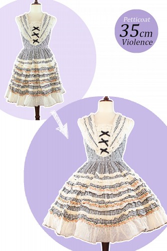 Petticoat Violence 35cm White - Aurora & Ariel 2