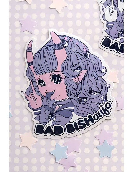Sticker Bad Bish(oujo) Rosa - Mezzo Studio