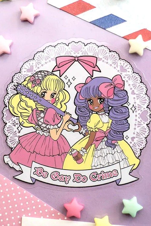 Sticker Be Gay Do Crime Fairy Kei - Mezzo Studio