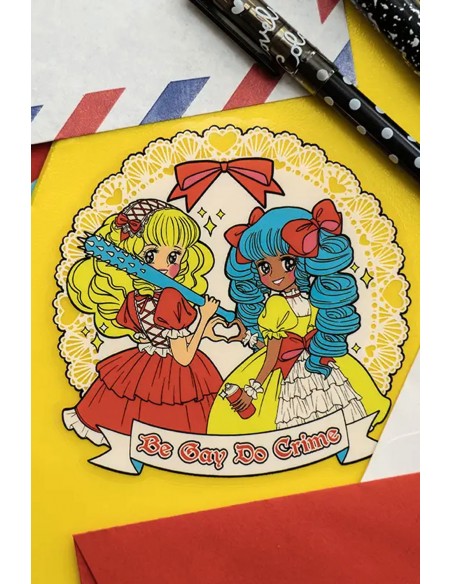 Sticker Be Gay Do Crime Vintage - Mezzo Studio