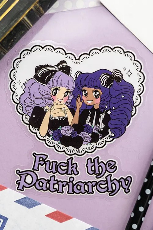 F*ck the Patriarchy Pastel Goth Sticker - Mezzo Studio