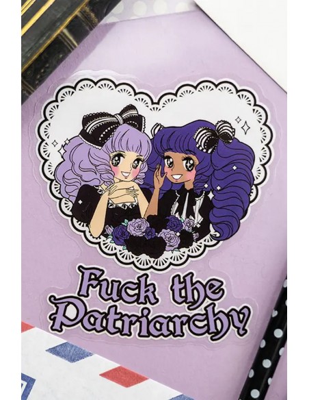 Sticker F*ck the Patriarchy Pastel Goth - Mezzo Studio