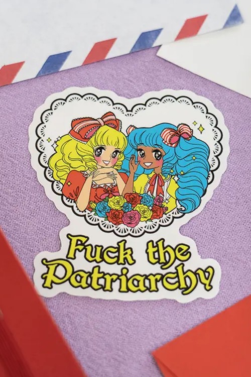 F*ck the Patriarchy Vintage Sticker - Mezzo Studio
