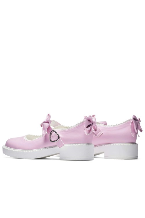 Zapatos Fairy Lace Doily Mary Janes Rosa Claro - Koi