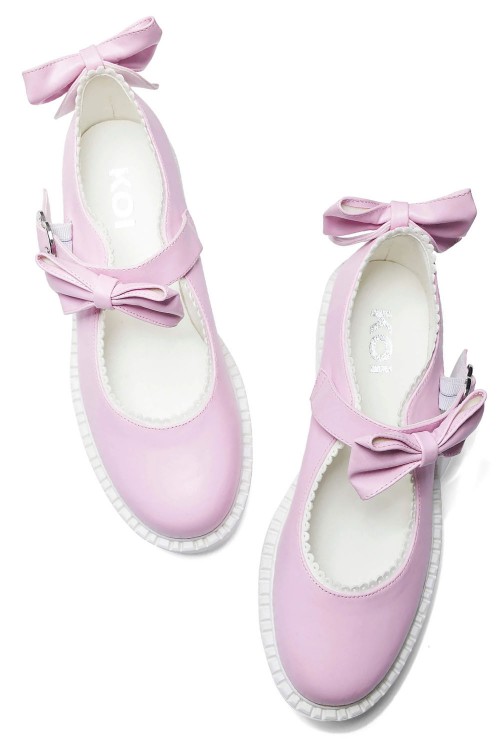 Fairy Lace Doily Mary Janes Baby Pink - Koi