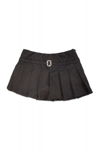 Micro Skirt with Belt - Black
