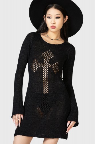 Into The Abyss Knit Dress -...