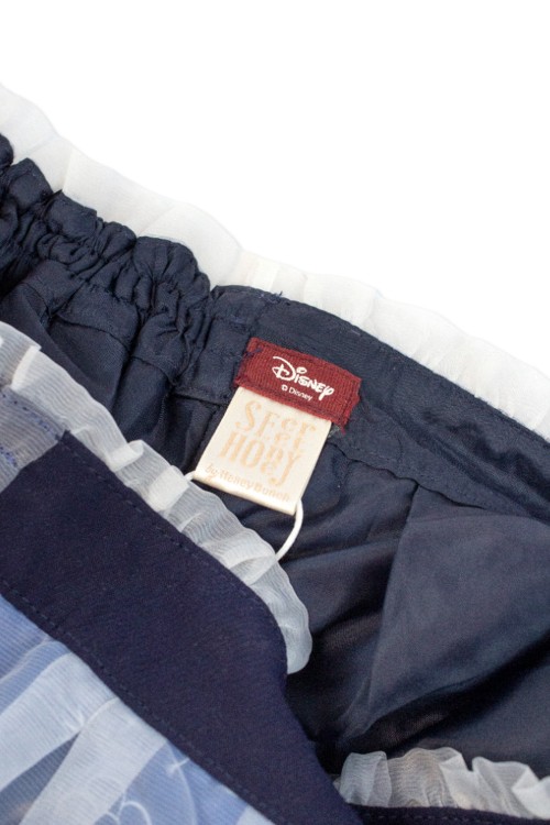 [2nd Hand] Chip & Dale Navy Skirt with Organdy - Secret Honey