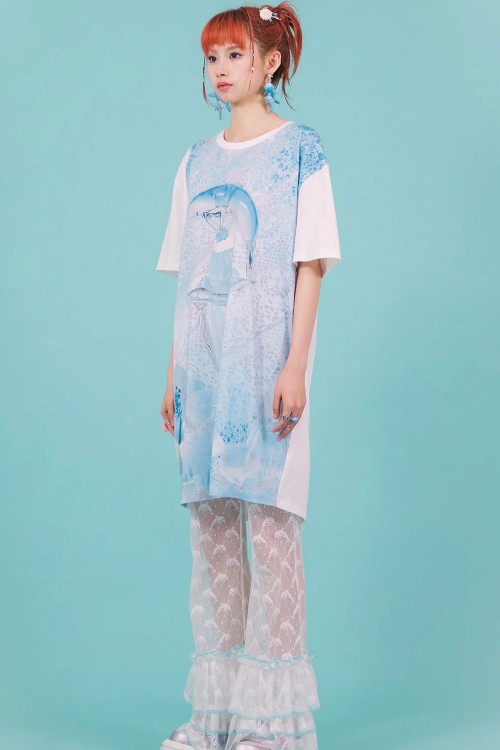 Glass Dolphin Super Oversize T-shirt ~ FruFru