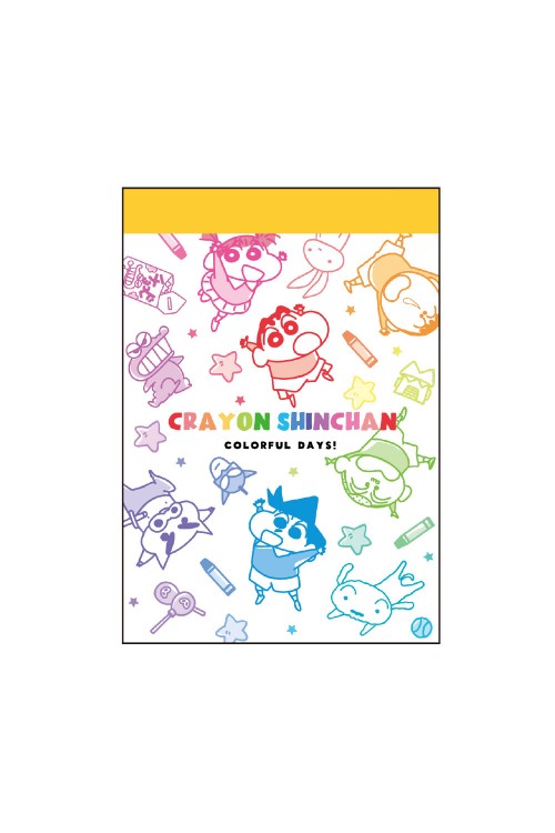 Mini Bloc de Notas Crayon Shin-chan Colorful Days